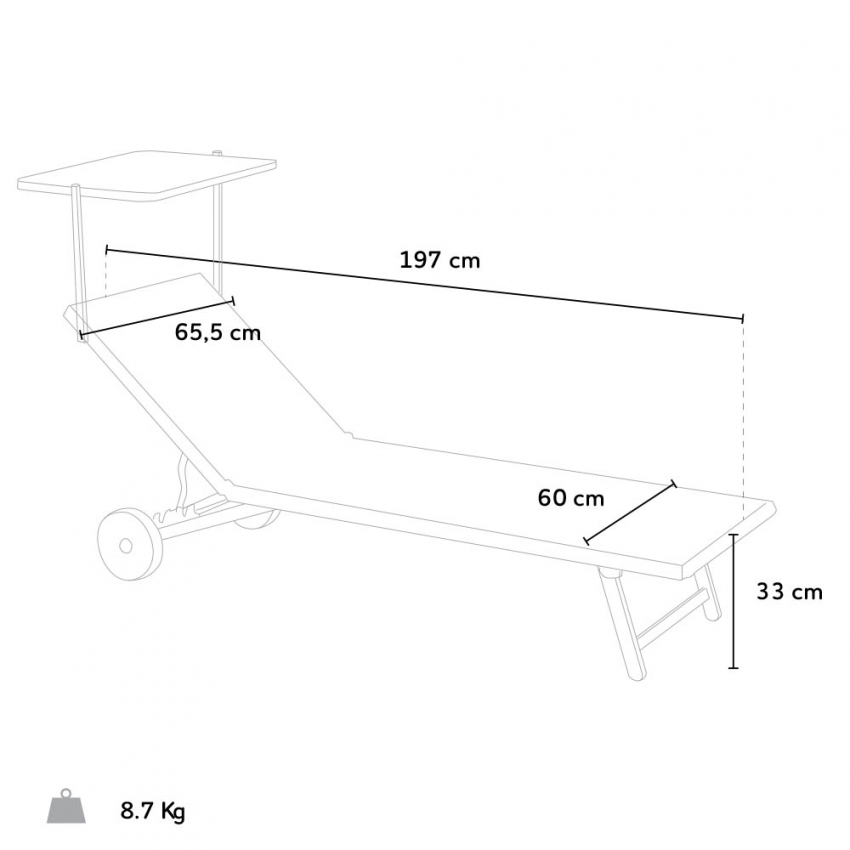 20 Lettini Per Mare E Spiaggia Con Ruote Alabama Offerta Stock