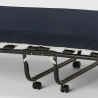 Brandina letto pieghevole ruote e doghe con materasso 80x180 cm Ares 