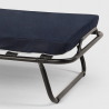 Brandina letto pieghevole ruote e doghe con materasso 80x180 cm Ares 