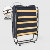 Brandina letto pieghevole ruote e doghe con materasso 80x180 cm Ares 