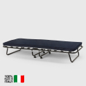 Brandina letto pieghevole ruote e doghe con materasso 80x180 cm Ares 