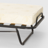 Brandina letto pieghevole con doghe e materasso 80x190cm in microfibra Demetra Sconti
