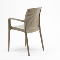 Sedie Poltrona Poly Rattan Braccioli per Giardino Bar Ristorante Boheme Grand Soleil Stock