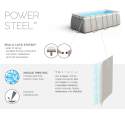 Piscina fuori terra Bestway 56629 Rettangolare Power Steel 282x196x84cm Scelta