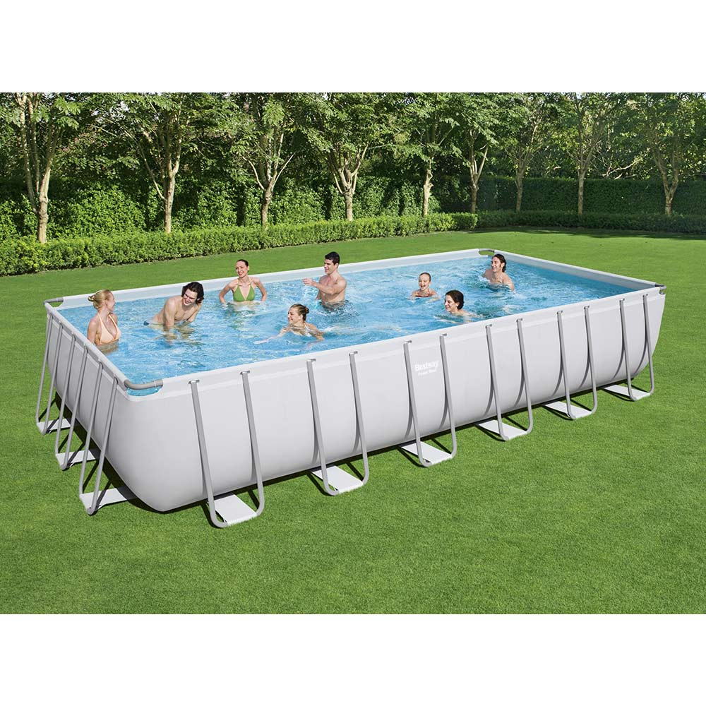 Bestway 56475 Piscina Fuori Terra Rettangolare Power Steel 732X366X132