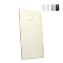 Piatto doccia in resina filo pavimento rettangolare 140x70 design moderno Stone Stock