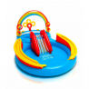 Piscina gonfiabile bambini Intex 57453 Arcobaleno Rainbow Ring gioco