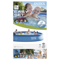 Intex 28158 Easy Set piscina fuori terra gonfiabile rotonda 457x84