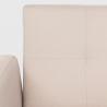 Divano letto 3 posti in tessuto reclinabile clic clac design moderno Tulum 