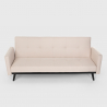 Divano letto 3 posti in tessuto reclinabile clic clac design moderno Tulum 