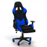 Poltrona sedia gaming ergonomica ufficio poggiapiedi cuscini Misano Sky Offerta