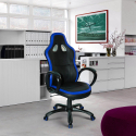 Poltrona gaming sedia ufficio ergonomica racing ecopelle Super Sport Ice Vendita