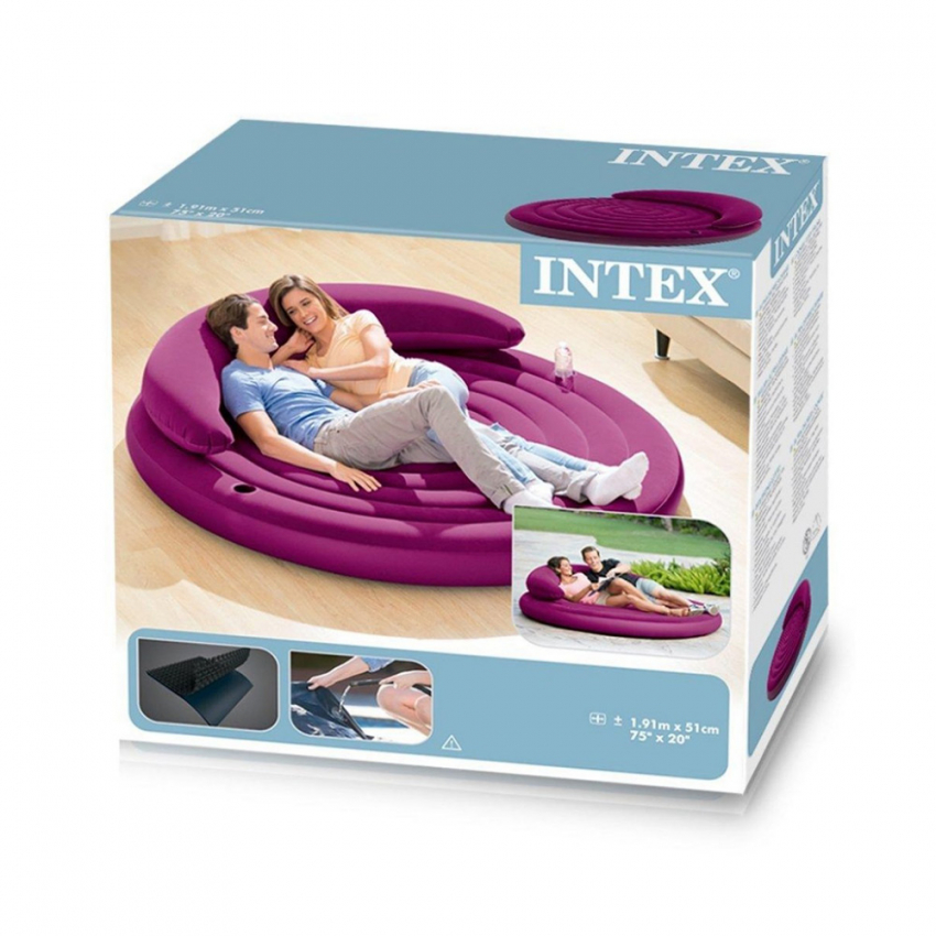 Divano Rotondo Gonfiabile Intex 68881 Giardino E Piscina – Piscine