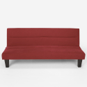 Divano letto in microfibra velluto 2 posti design moderno Ametista Rainbow Misure