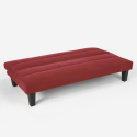 Divano letto in microfibra velluto 2 posti design moderno Ametista Rainbow Prezzo
