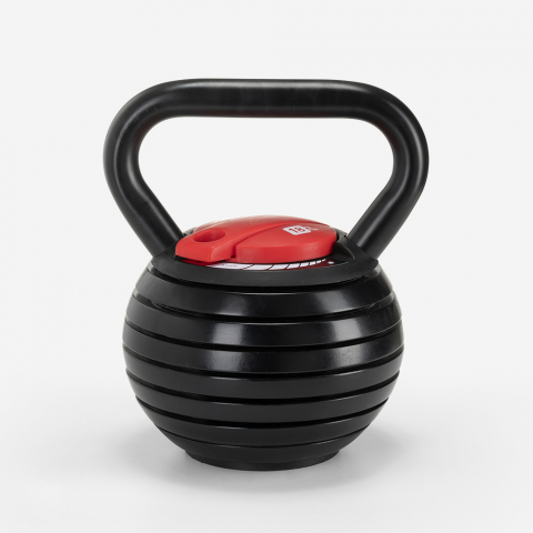 Kettlebell peso regolabile per palestra e fitness 18 kg Elettra Promozione