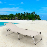 Lettino mare spiaggia giardino pieghevole in alluminio Seychelles 