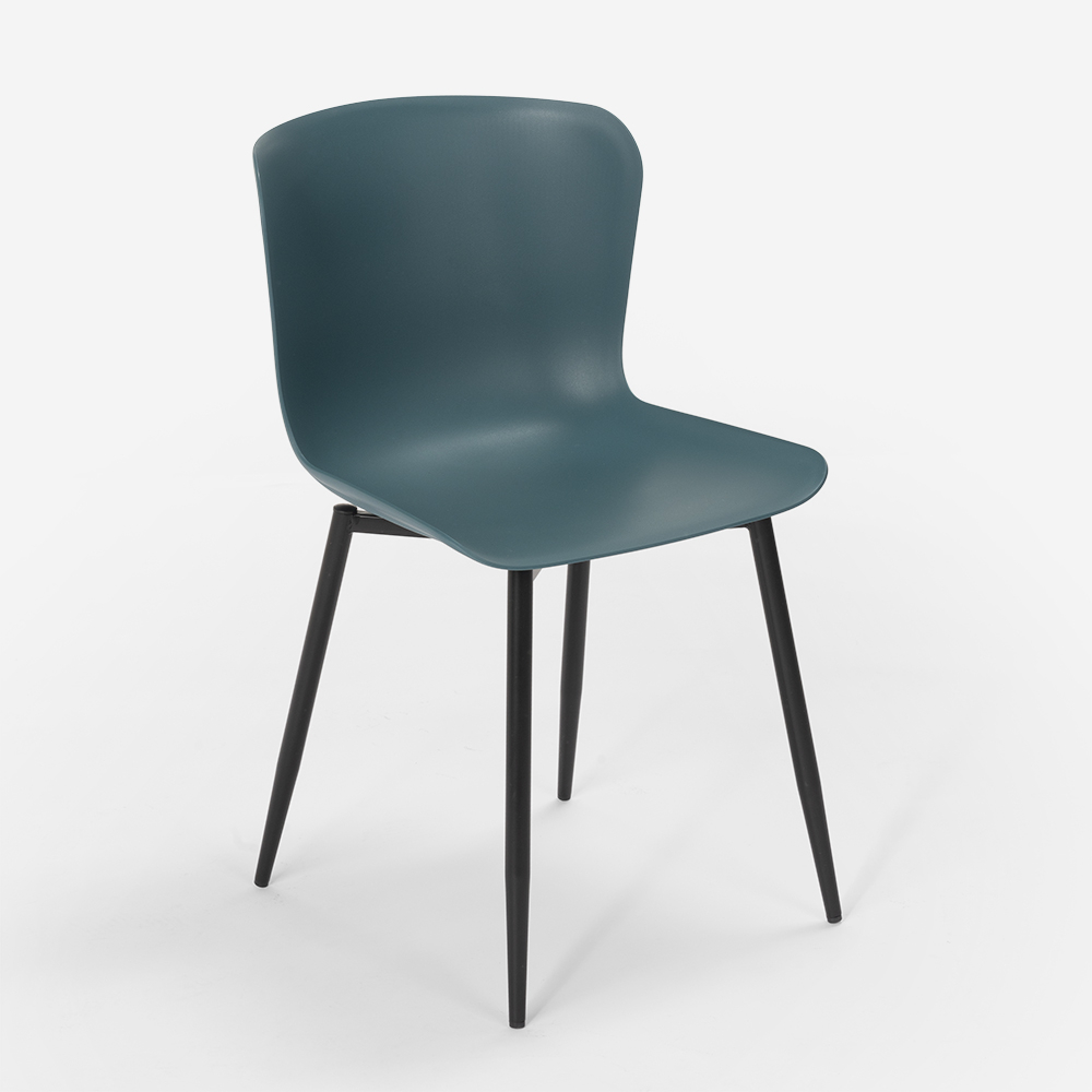 Stuhl Modernes Design In Polypropylen Und Metall Für Küche Bar Restaurant Chloe
