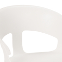 Sedia design moderno in metallo polipropilene per cucina bar ristorante Evelyn 