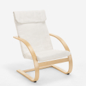 Poltrona in legno design nordico ergonomica salotto e studio Aarhus Acquisto