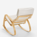 Poltrona sedia a dondolo in legno design scandinavo ergonomica Aalborg Costo