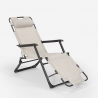 Sedia sdraio per spiaggia e giardino pieghevole multiposizione Emily Lux Zero Gravity Prezzo
