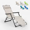 Sedia sdraio per spiaggia e giardino pieghevole multiposizione Emily Lux Zero Gravity Modello