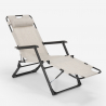 Sedia sdraio per spiaggia e giardino pieghevole multiposizione Emily Lux Zero Gravity Costo