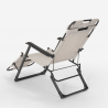 Sedia sdraio per spiaggia e giardino pieghevole multiposizione Emily Lux Zero Gravity 
