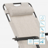 Sedia sdraio per spiaggia e giardino pieghevole multiposizione Emily Lux Zero Gravity 