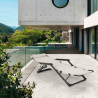 Sedia sdraio per spiaggia e giardino pieghevole multiposizione Emily Lux Zero Gravity Caratteristiche