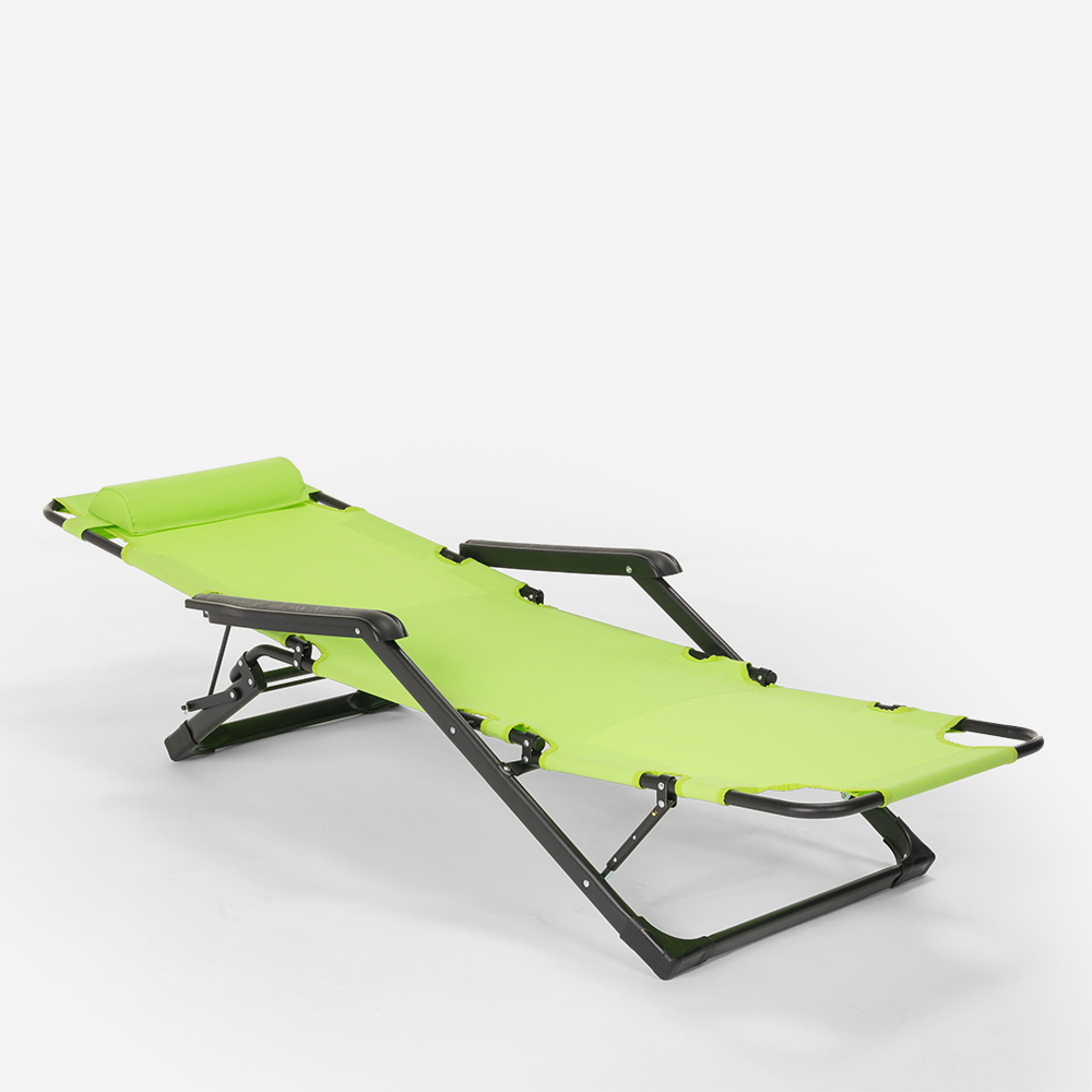 Sedia sdraio per spiaggia e giardino pieghevole multiposizione Emily Lux Zero Gr - Foto 36 di 60