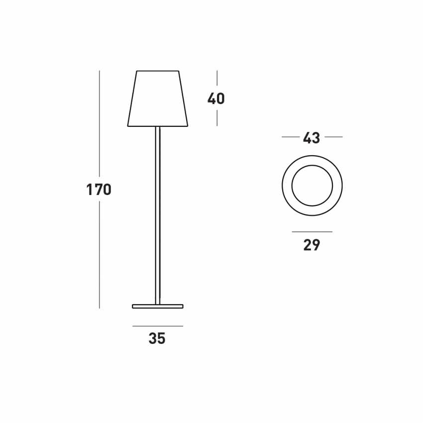 Lampada da Terra Ali Baba Wood H 145 - MobilClick