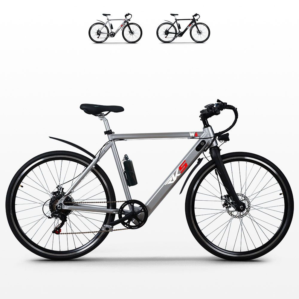 Bicicletta elettrica ebike city bike da uomo 250W Shimano W6