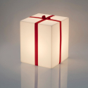 Lampada da terra tavolo cubo luminoso pacco Natale Slide Merry Cubo