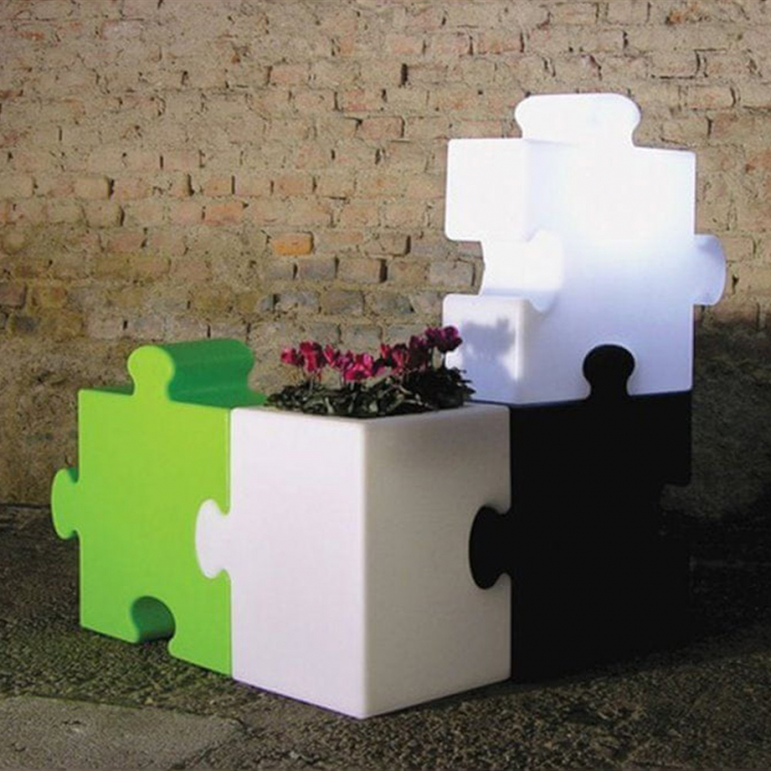Lampada da terra modulare design moderno Slide Puzzle Corner