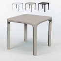 Tavolo bar Poly rattan esterni 80x80 Grand Soleil Olè Promozione