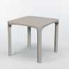 Tavolo bar Poly rattan esterni 80x80 Grand Soleil Olè Offerta