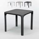 Tavolo bar Poly rattan esterni 80x80 Grand Soleil Olè Stock