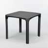 Tavolo bar Poly rattan esterni 80x80 Grand Soleil Olè Modello