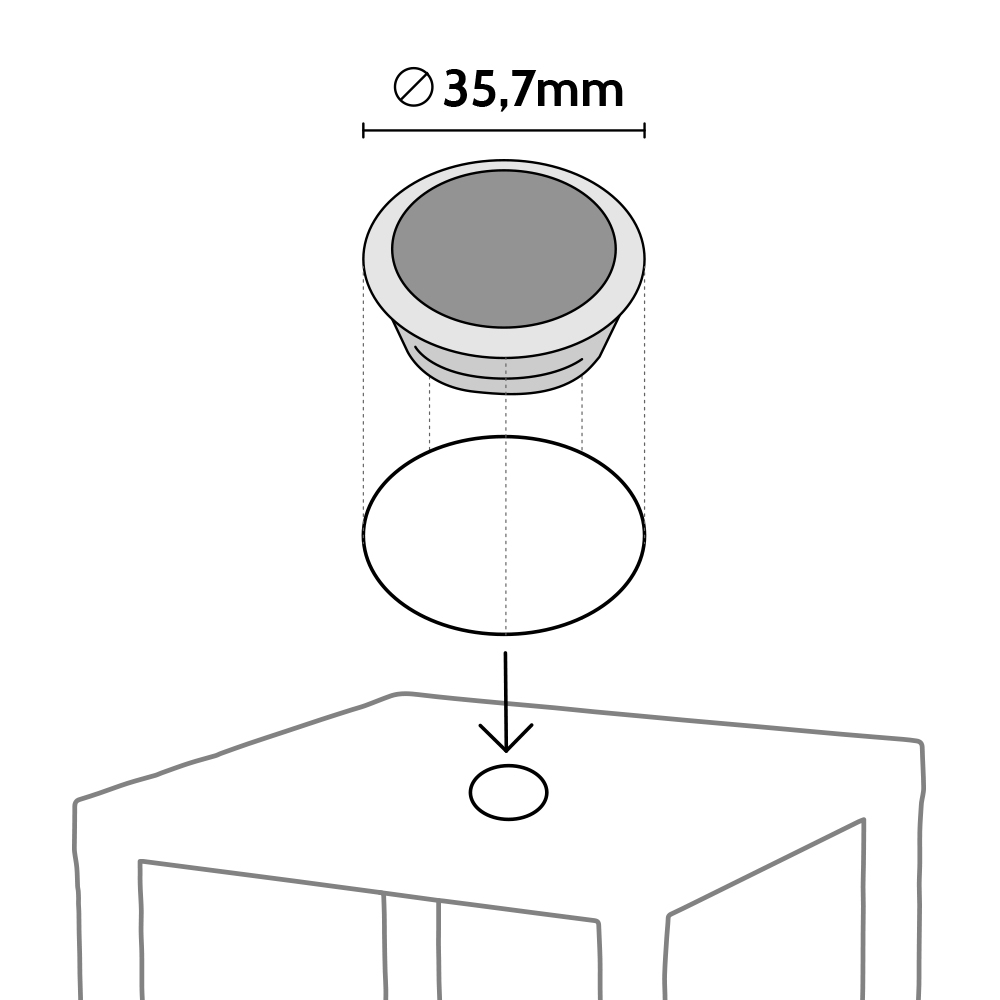 Tavolo In Plastica Da Giardino GRANDSOLEIL RODI 80x80 Bianco