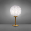 Lampada da tavolo terra stelo sfera effetto marmo design Slide Mineral Stand