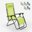 Sedia sdraio spiaggia giardino pieghevole multiposizione Emily Zero Gravity Offerta
