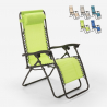Sedia sdraio spiaggia giardino pieghevole multiposizione Emily Zero Gravity Offerta