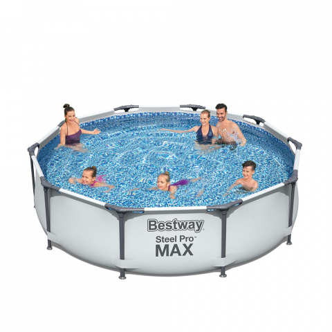 Piscina fuoriterra Bestway Steel Pro Max Pool Set rotonda 366x76cm 56416 Promozione