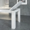 Tavolo da pranzo bianco allungabile 90x160-210 design moderno bianco Jesi Long Sconti