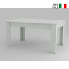 Tavolo da pranzo moderno legno bianco allungabile 160-210x90cm Jesi Larch Vendita