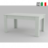 Tavolo da pranzo moderno legno bianco allungabile 90x160-210 Jesi Larch Vendita
