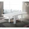 Tavolo da pranzo bianco allungabile a libro 90x90-180cm Jesi Liber Saldi