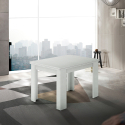 Tavolo da pranzo tavolino allungabile a libro 90-180x90cm legno bianco Jesi Liber Promozione